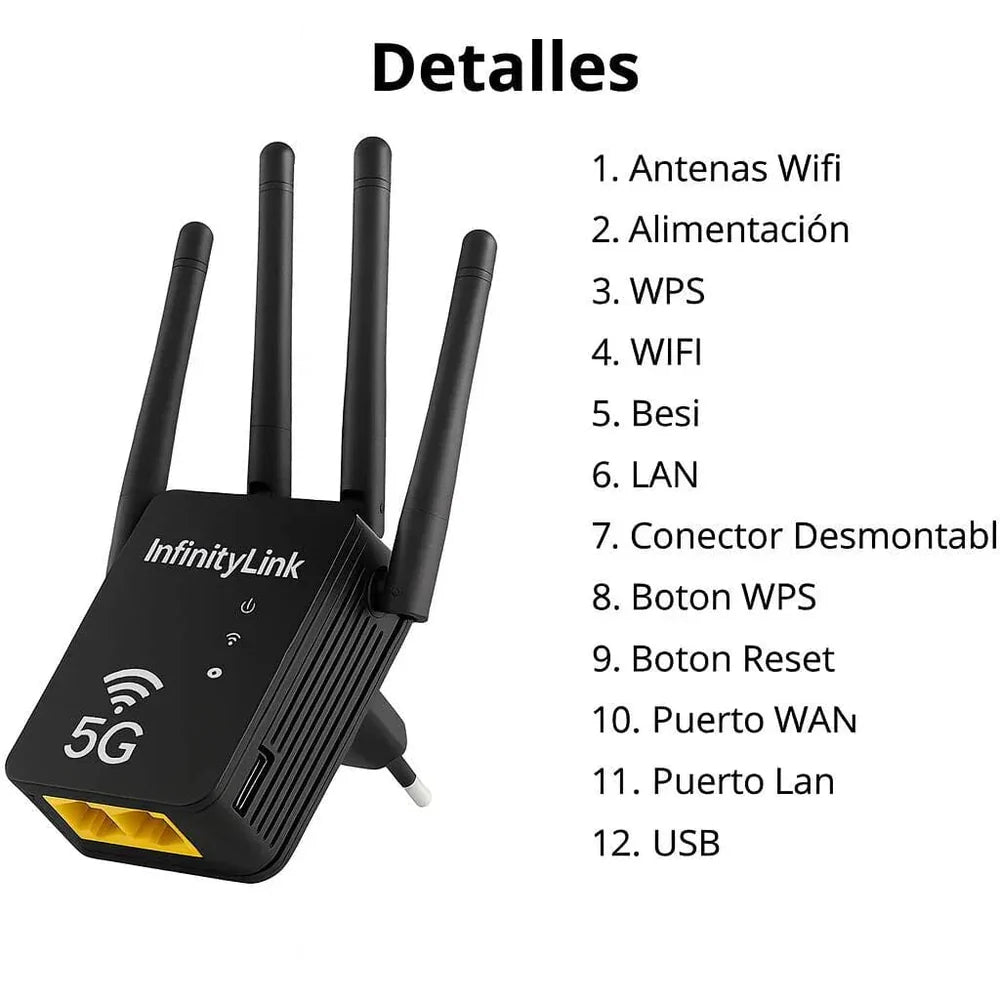 ¡IMPERDIBLE! INTERNET DE ALTA VELOCIDAD EN TODA TU CASA: Repetidor Extensor Router Pix-Link Wifi