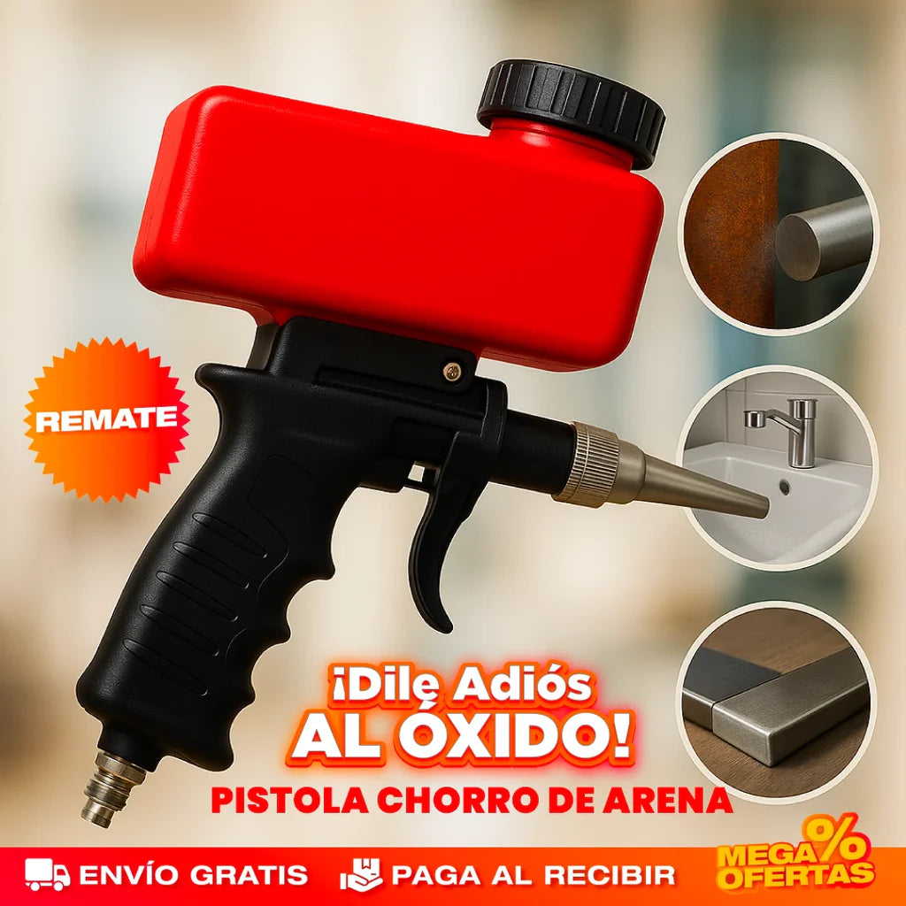 DILE ADIÓS AL ÓXIDO: Pistola de Chorro de Arena - SÚPER PROMO SOLO HOY 35% OFF